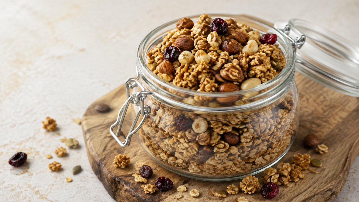 Ev Yapımı Granola – Vişneli