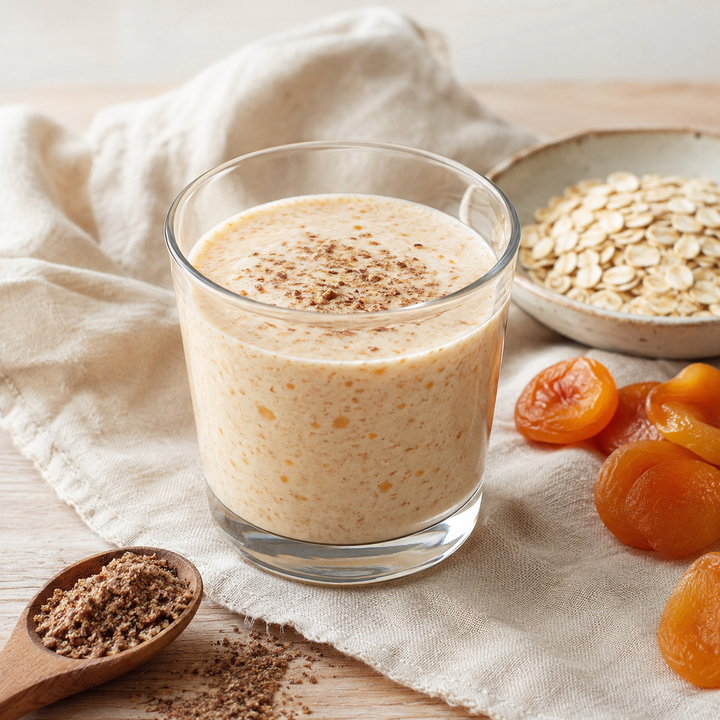 Kefir, gün kurusu, keten tohumu ve yulafla hazırlanan içecek